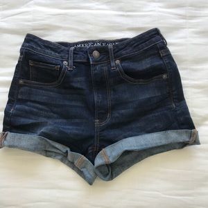 AEO Denim Super Stretch Super Hi-Rise Shortie